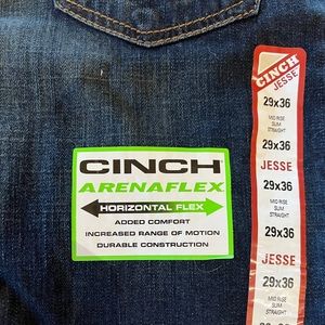 Cinch Men’s 29 X 36 Jesse Mid-Rise Slim Straight Arena-Flex! New!